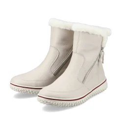Outlet Women'S Short Boots Cream Beige Ladies Ankle Boots & Boots