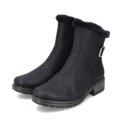 Discount Women'S Short Boots Jet Black Ladies Ankle Boots & Boots