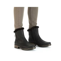 Discount Women'S Short Boots Jet Black Ladies Ankle Boots & Boots