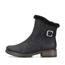 Discount Women'S Short Boots Jet Black Ladies Ankle Boots & Boots
