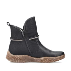 Sale Women'S Short Boots Jet Black Ladies Ankle Boots & Boots