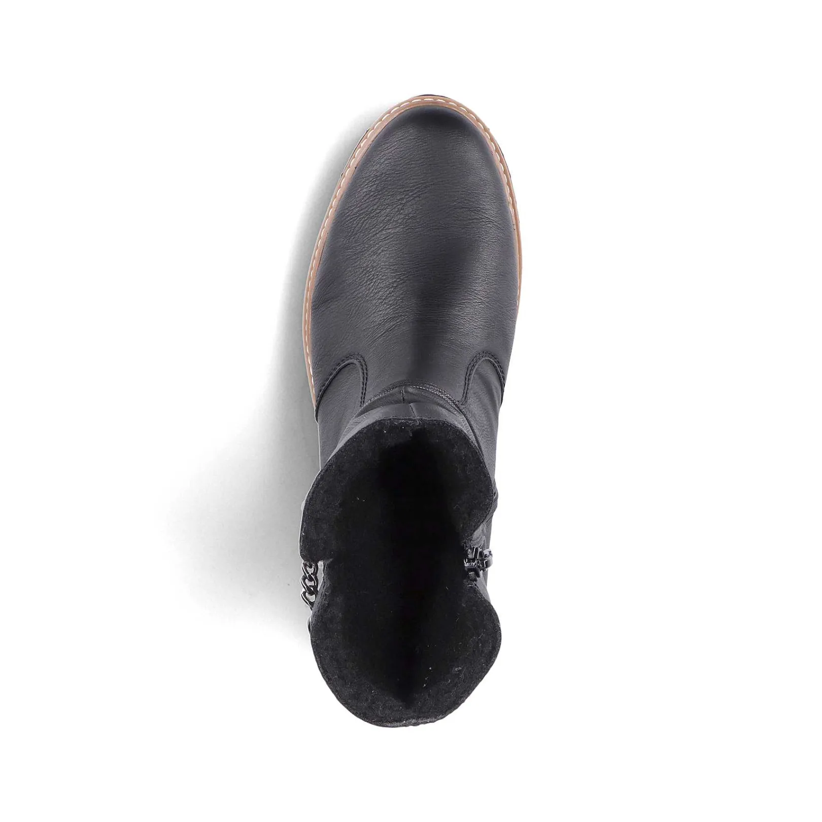 New Women'S Short Boots Jet Black Ladies Ankle Boots & Boots