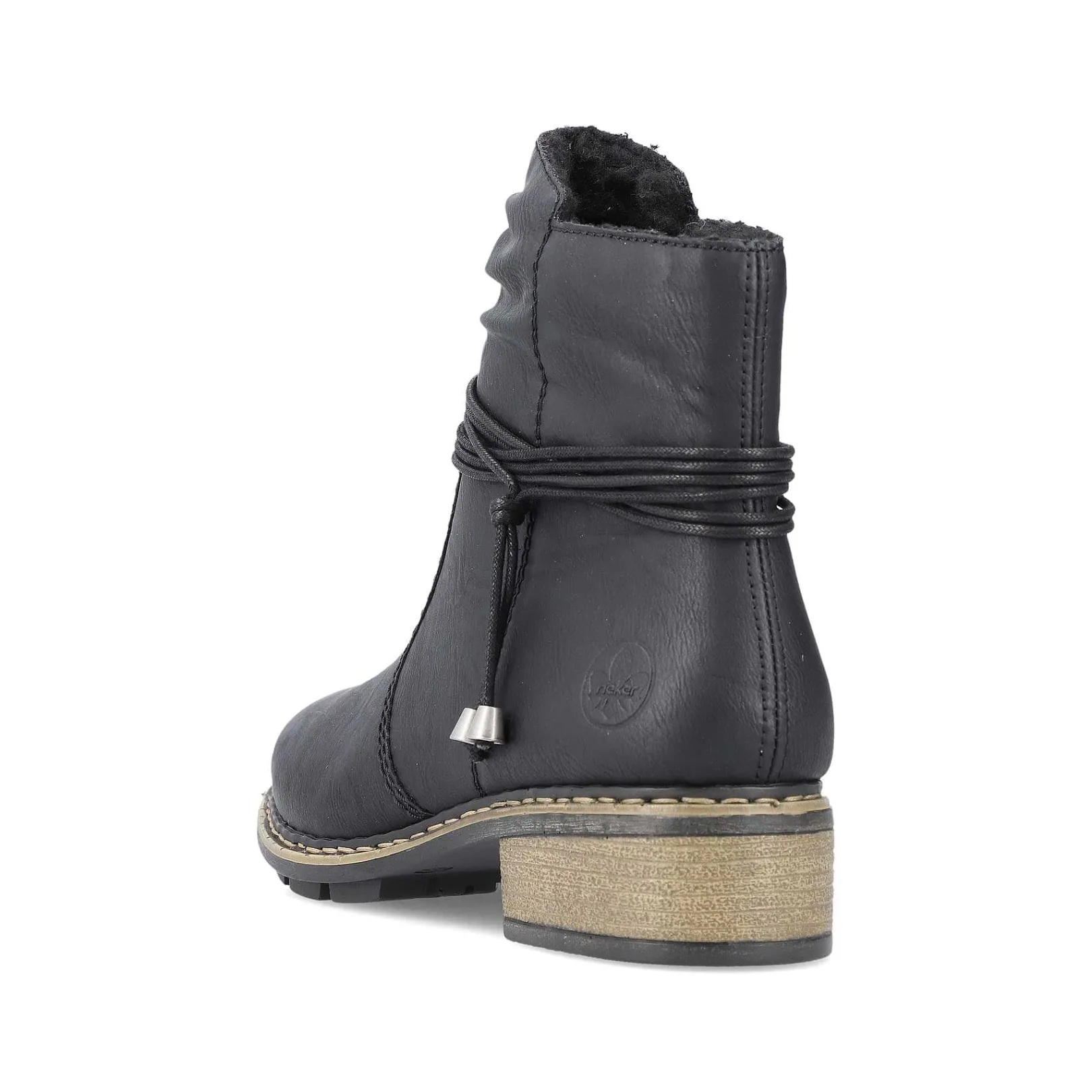New Women'S Short Boots Jet Black Ladies Ankle Boots & Boots