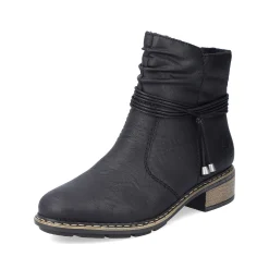 New Women'S Short Boots Jet Black Ladies Ankle Boots & Boots