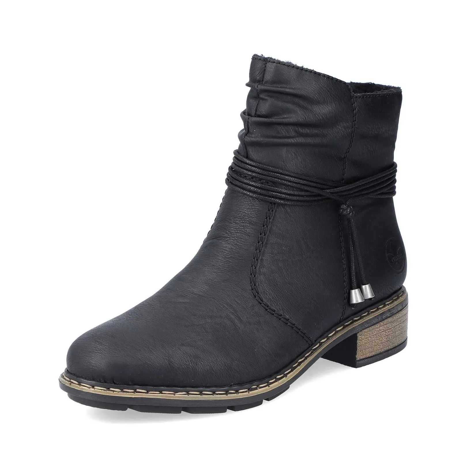 New Women'S Short Boots Jet Black Ladies Ankle Boots & Boots
