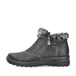 New Women'S Short Boots Jet Black Ladies Ankle Boots & Boots