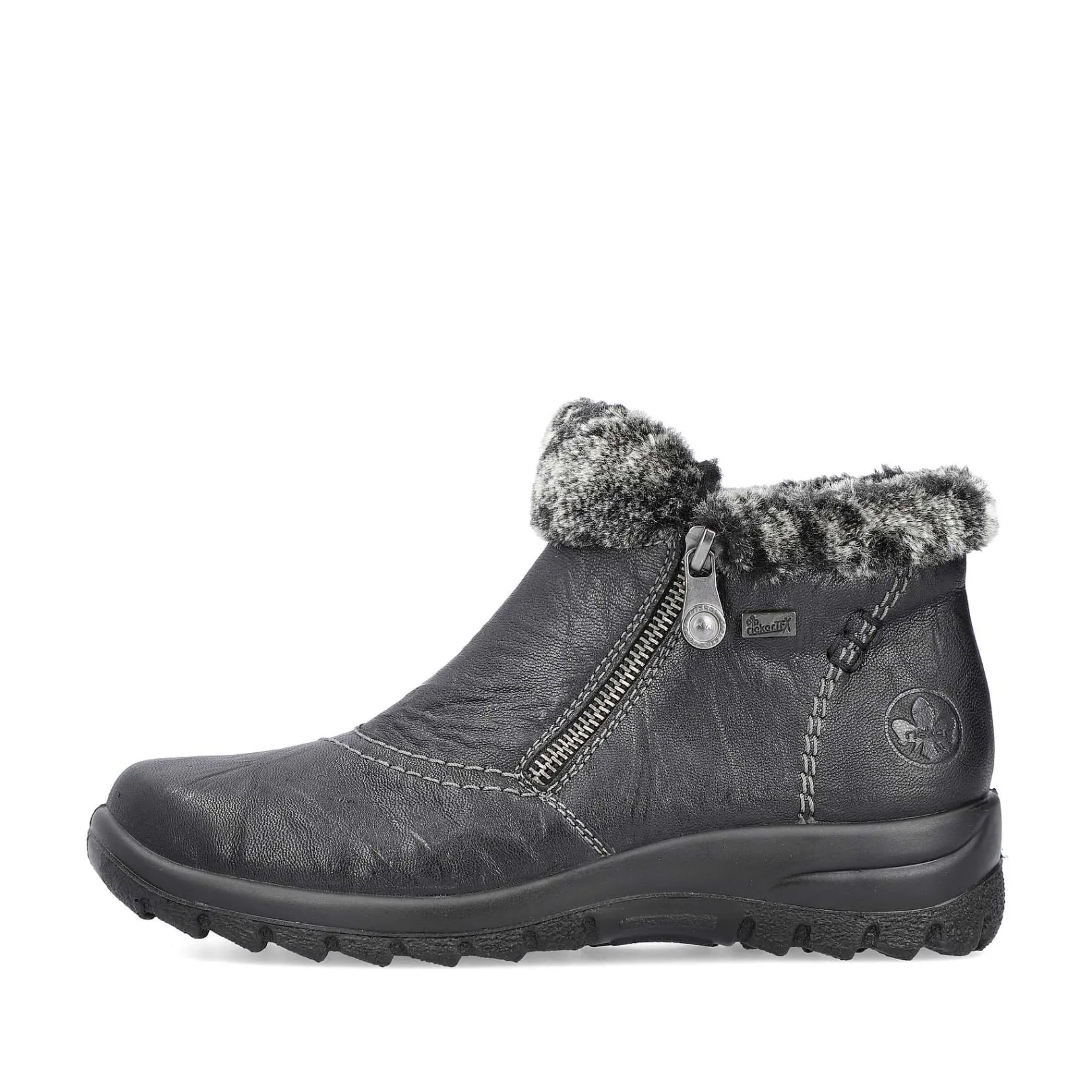 New Women'S Short Boots Jet Black Ladies Ankle Boots & Boots