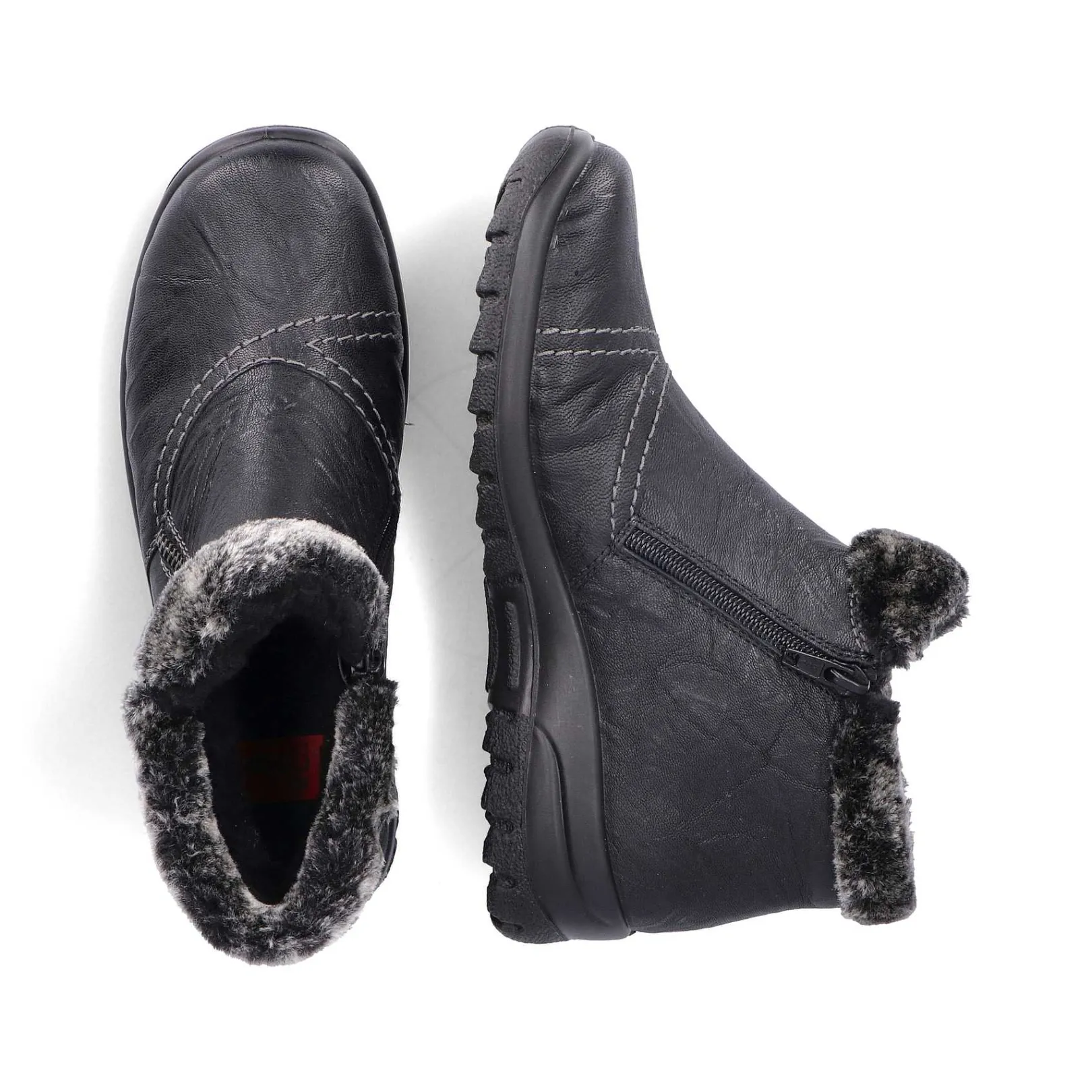 New Women'S Short Boots Jet Black Ladies Ankle Boots & Boots