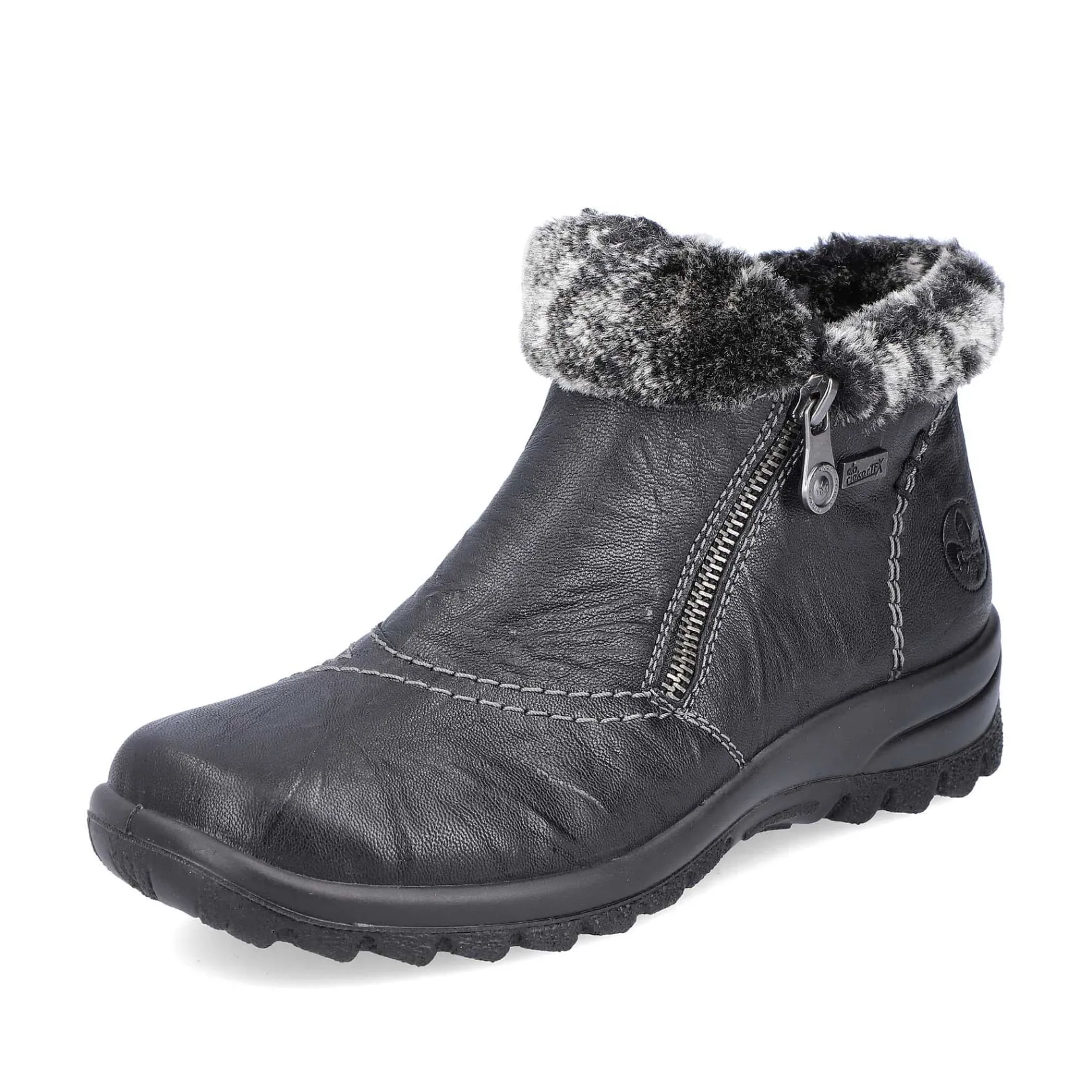 New Women'S Short Boots Jet Black Ladies Ankle Boots & Boots