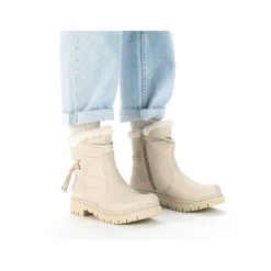 New Women'S Short Boots Light Beige Ladies Ankle Boots & Boots