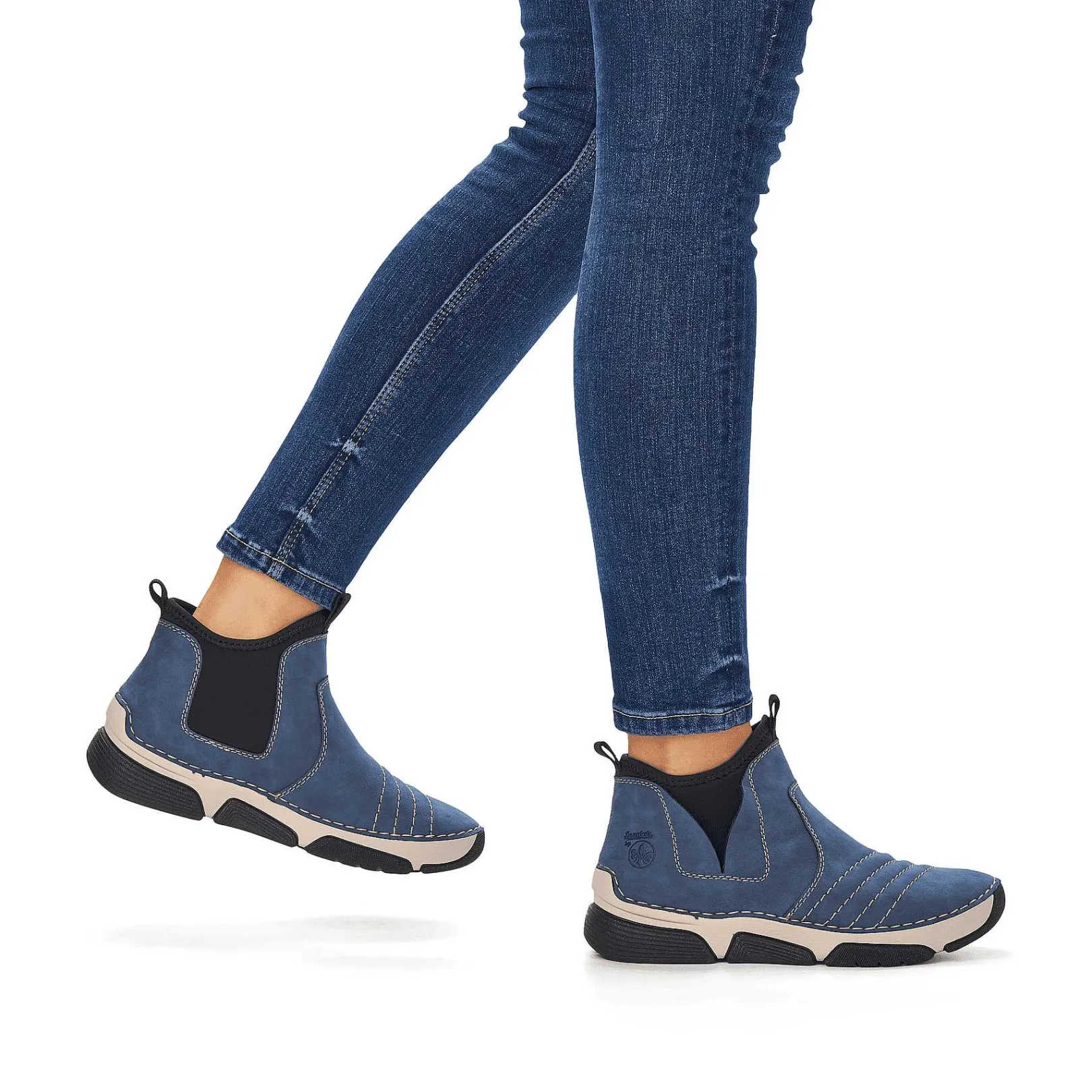 Hot Women'S Short Boots Blue Gray Ladies Ankle Boots & Boots