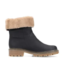 Discount Women'S Short Boots Asphalt Black Ladies Ankle Boots & Boots