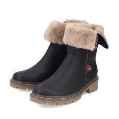 Discount Women'S Short Boots Asphalt Black Ladies Ankle Boots & Boots