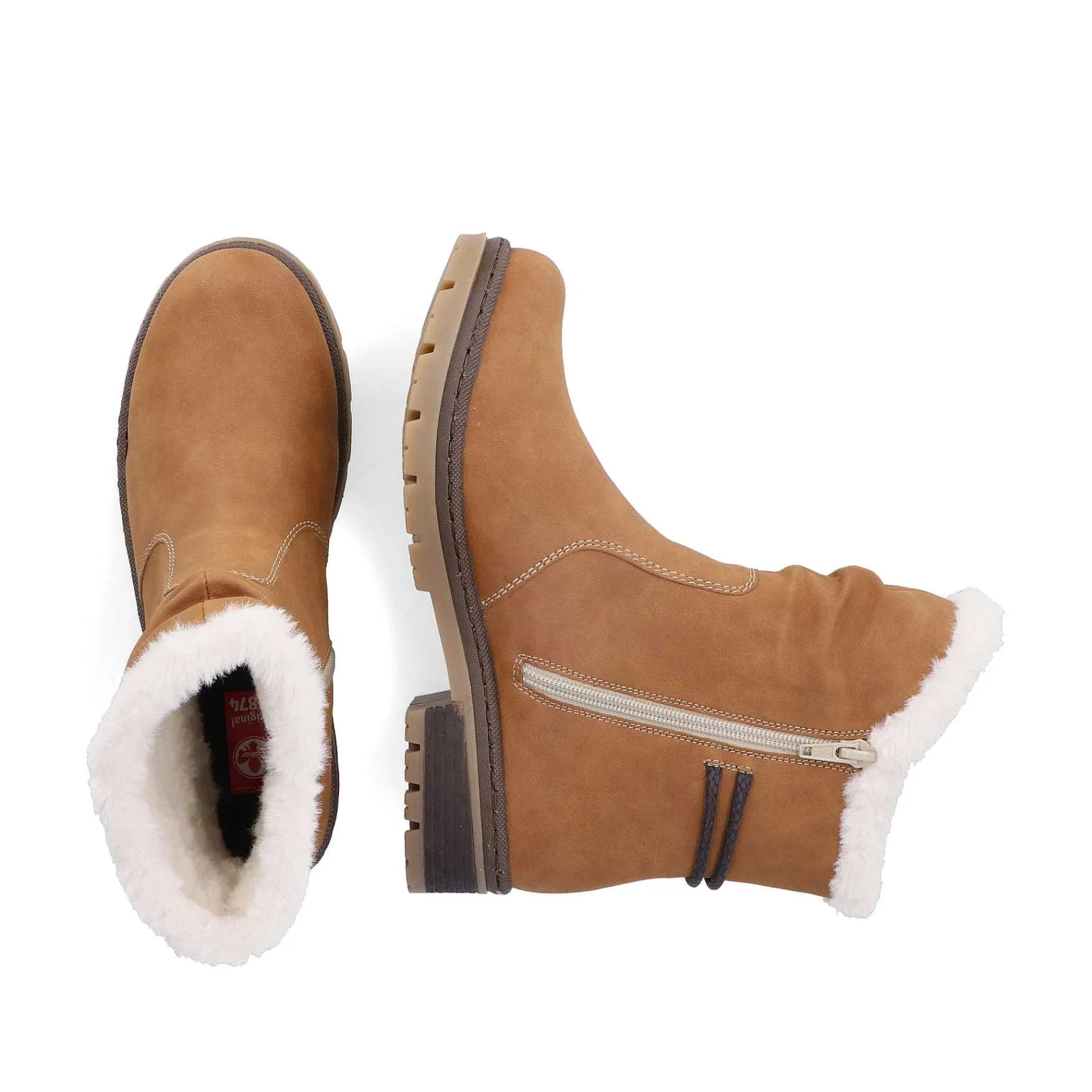 New Women'S Short Boots Camel Brown Ladies Ankle Boots & Boots