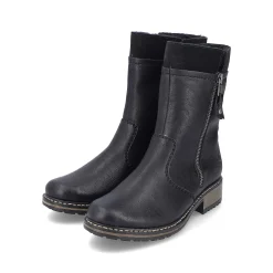 Sale Women'S Short Boots Jet Black Ladies Ankle Boots & Boots
