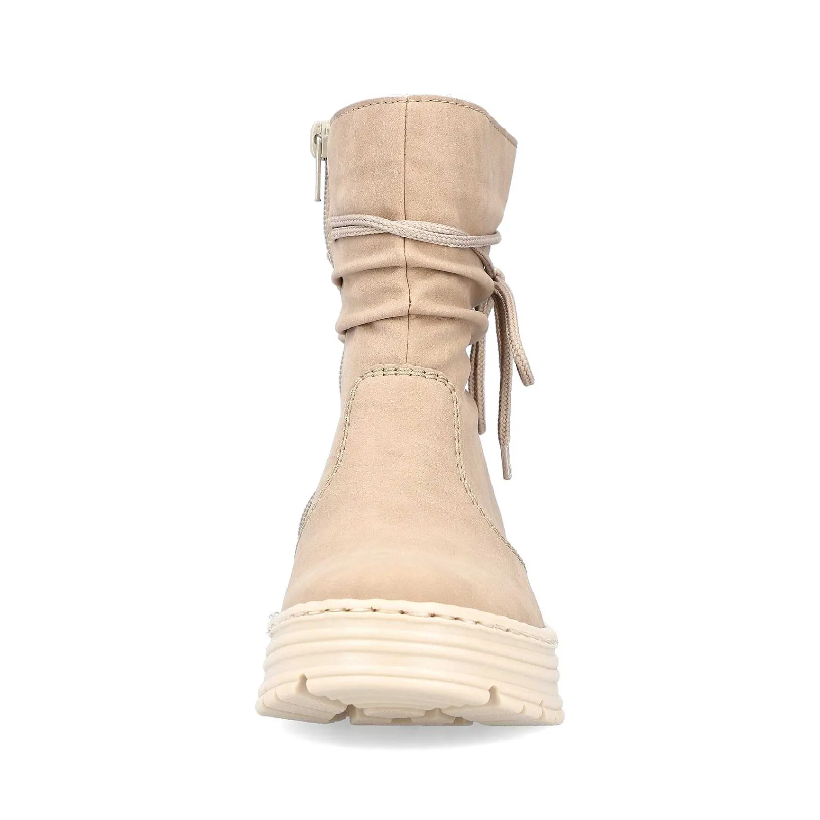 Women'S Short Boots Cream Beige Ladies Ankle Boots & Boots