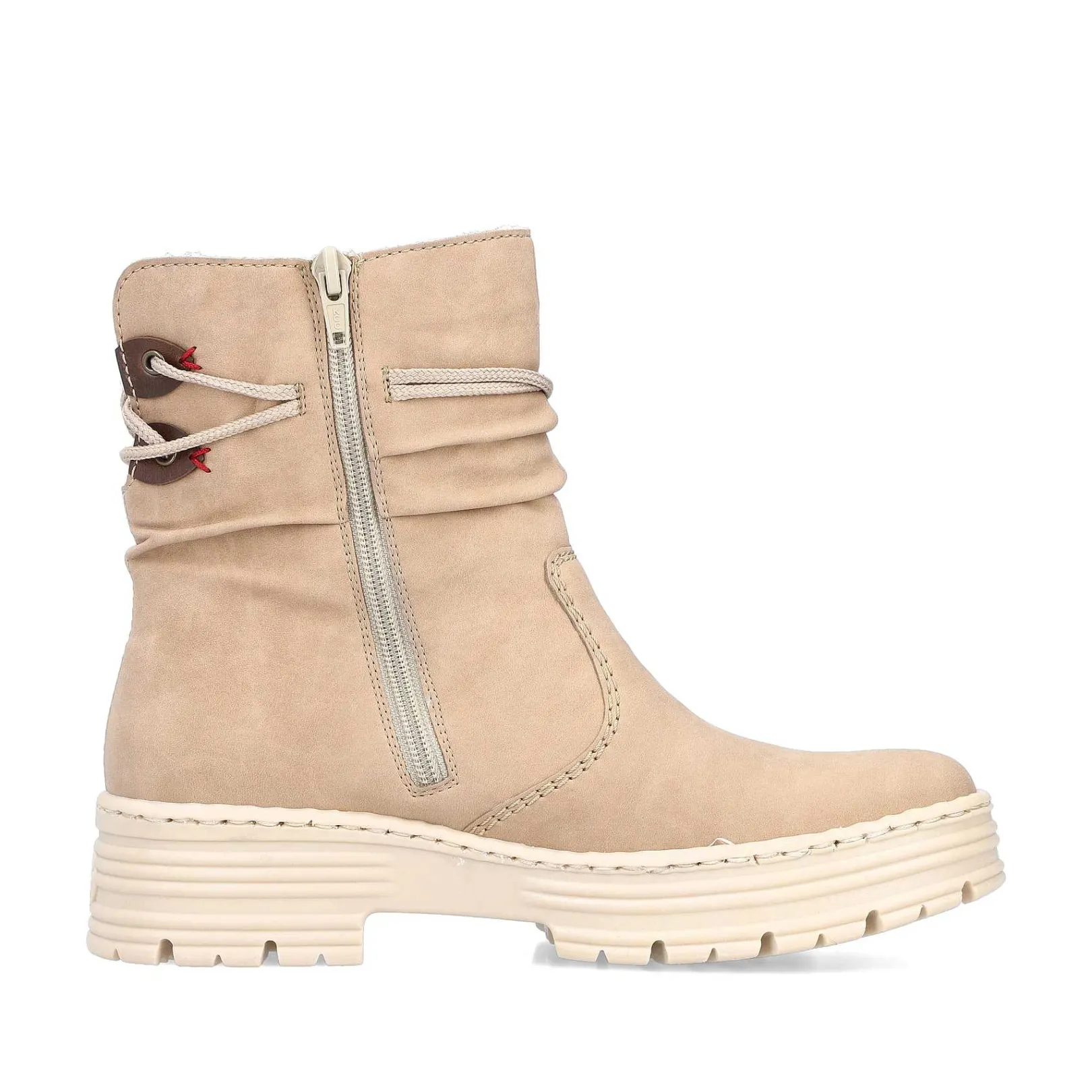 Women'S Short Boots Cream Beige Ladies Ankle Boots & Boots