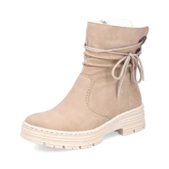 Women'S Short Boots Cream Beige Ladies Ankle Boots & Boots