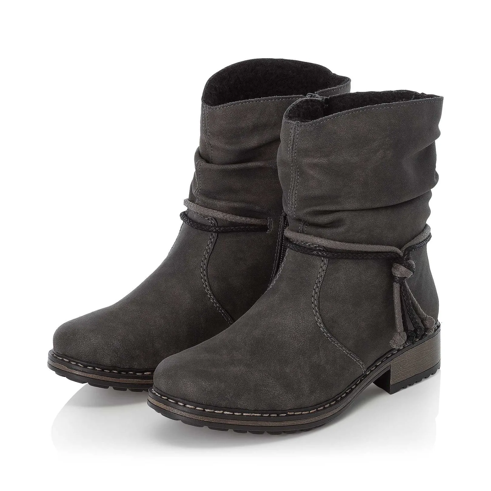 New Women'S Short Boots Asphalt Gray Ladies Ankle Boots & Boots