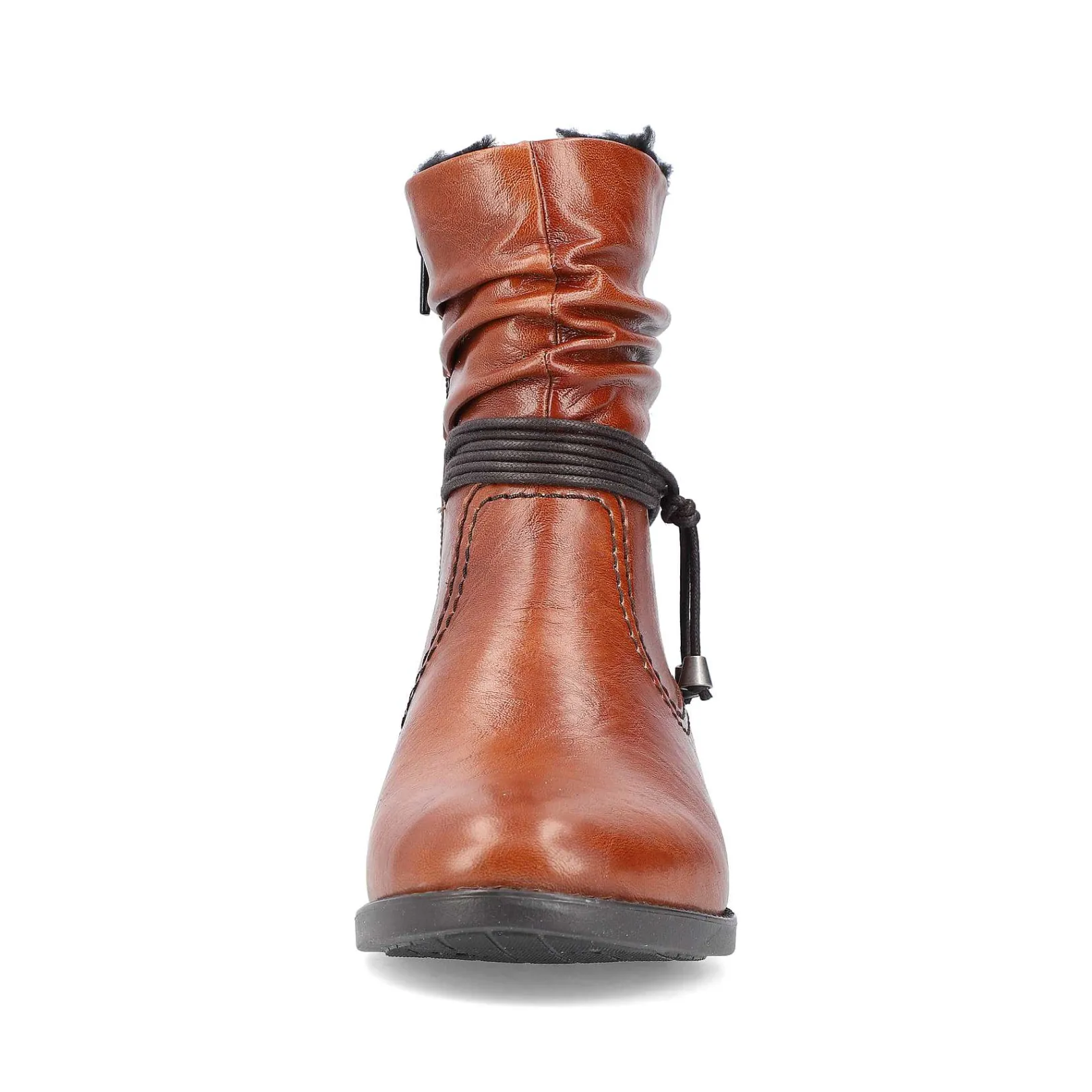 Online Women'S Short Boots Chestnut Brown Ladies Ankle Boots & Boots