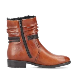 Online Women'S Short Boots Chestnut Brown Ladies Ankle Boots & Boots