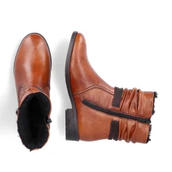 Online Women'S Short Boots Chestnut Brown Ladies Ankle Boots & Boots