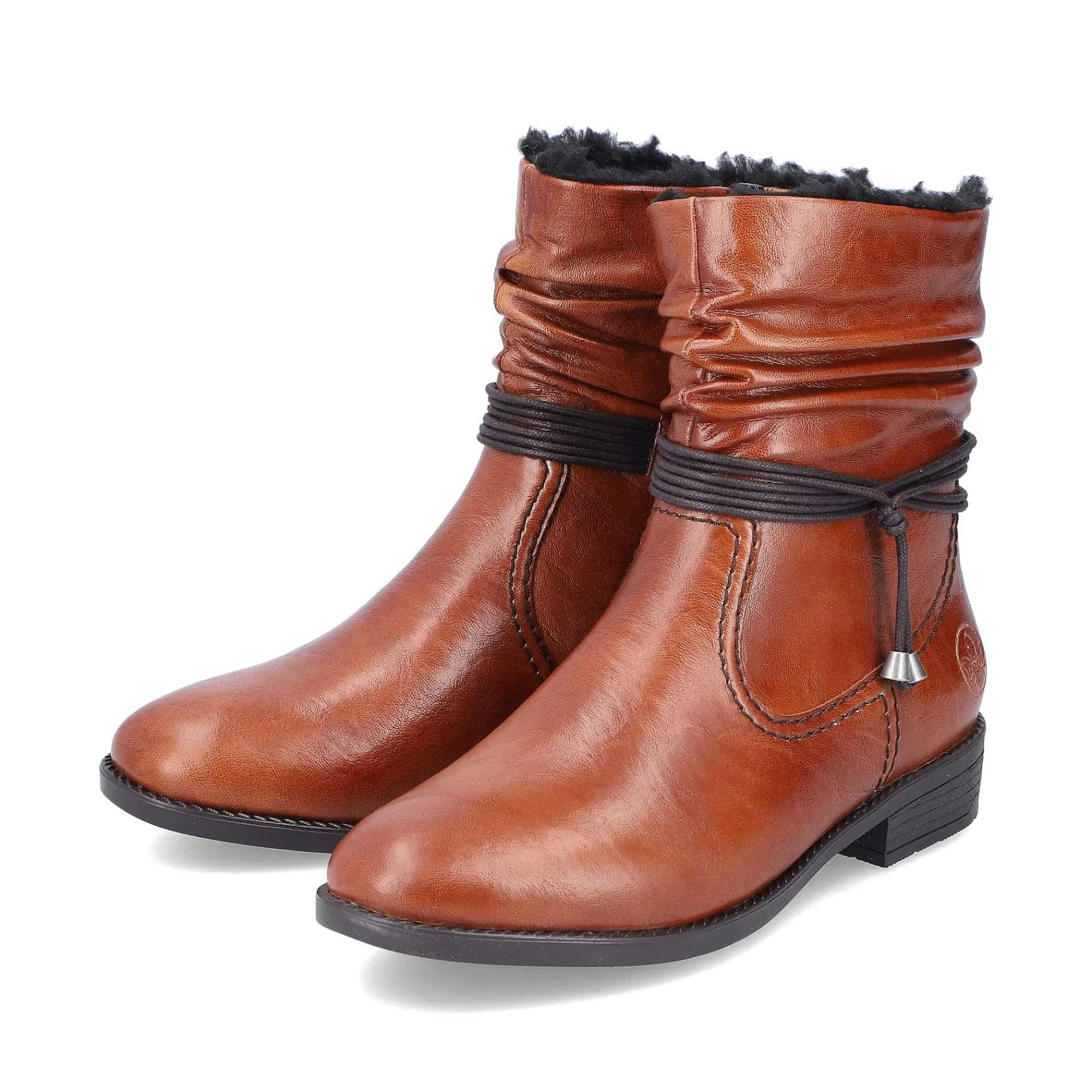 Online Women'S Short Boots Chestnut Brown Ladies Ankle Boots & Boots