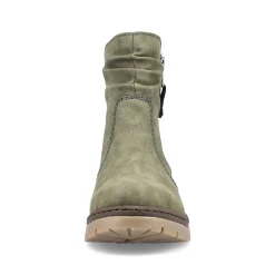 New Women'S Short Boots Leaf Green Ladies Ankle Boots & Boots