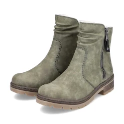 New Women'S Short Boots Leaf Green Ladies Ankle Boots & Boots