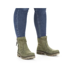 New Women'S Short Boots Leaf Green Ladies Ankle Boots & Boots