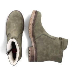 New Women'S Short Boots Leaf Green Ladies Ankle Boots & Boots