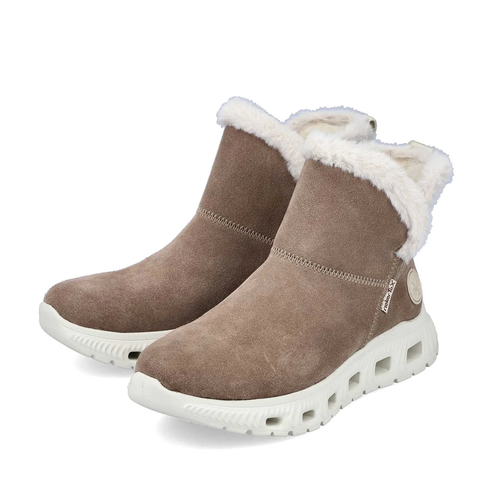 Online Women'S Short Boots Beige Brown Ladies Ankle Boots & Boots