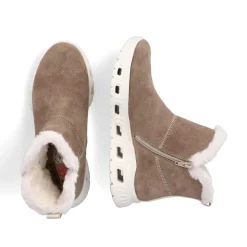 Online Women'S Short Boots Beige Brown Ladies Ankle Boots & Boots