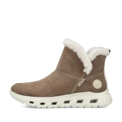 Online Women'S Short Boots Beige Brown Ladies Ankle Boots & Boots