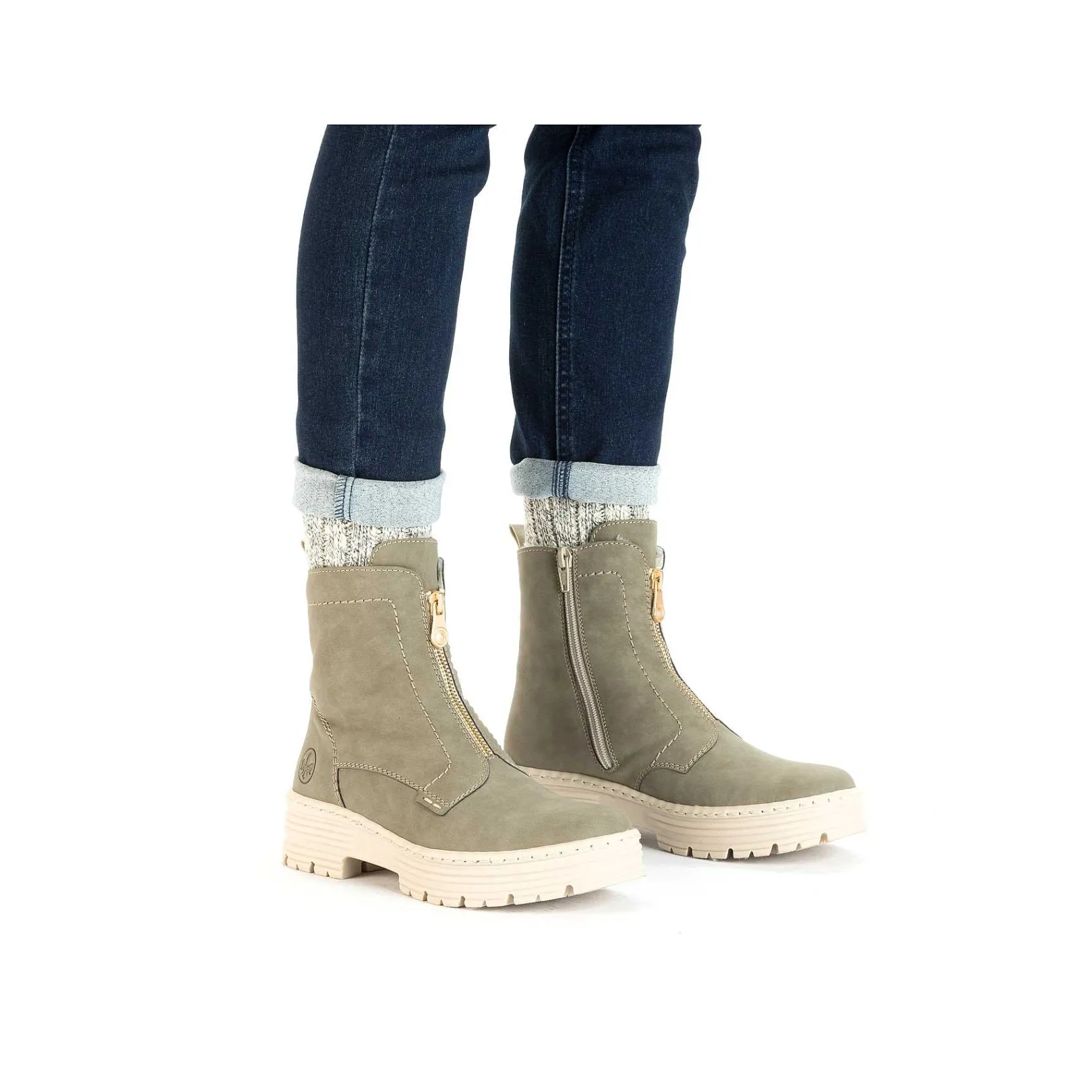 Hot Women'S Short Boots Army Green Ladies Ankle Boots & Boots