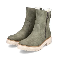 Online Women'S Short Boots Green Gray Ladies Ankle Boots & Boots