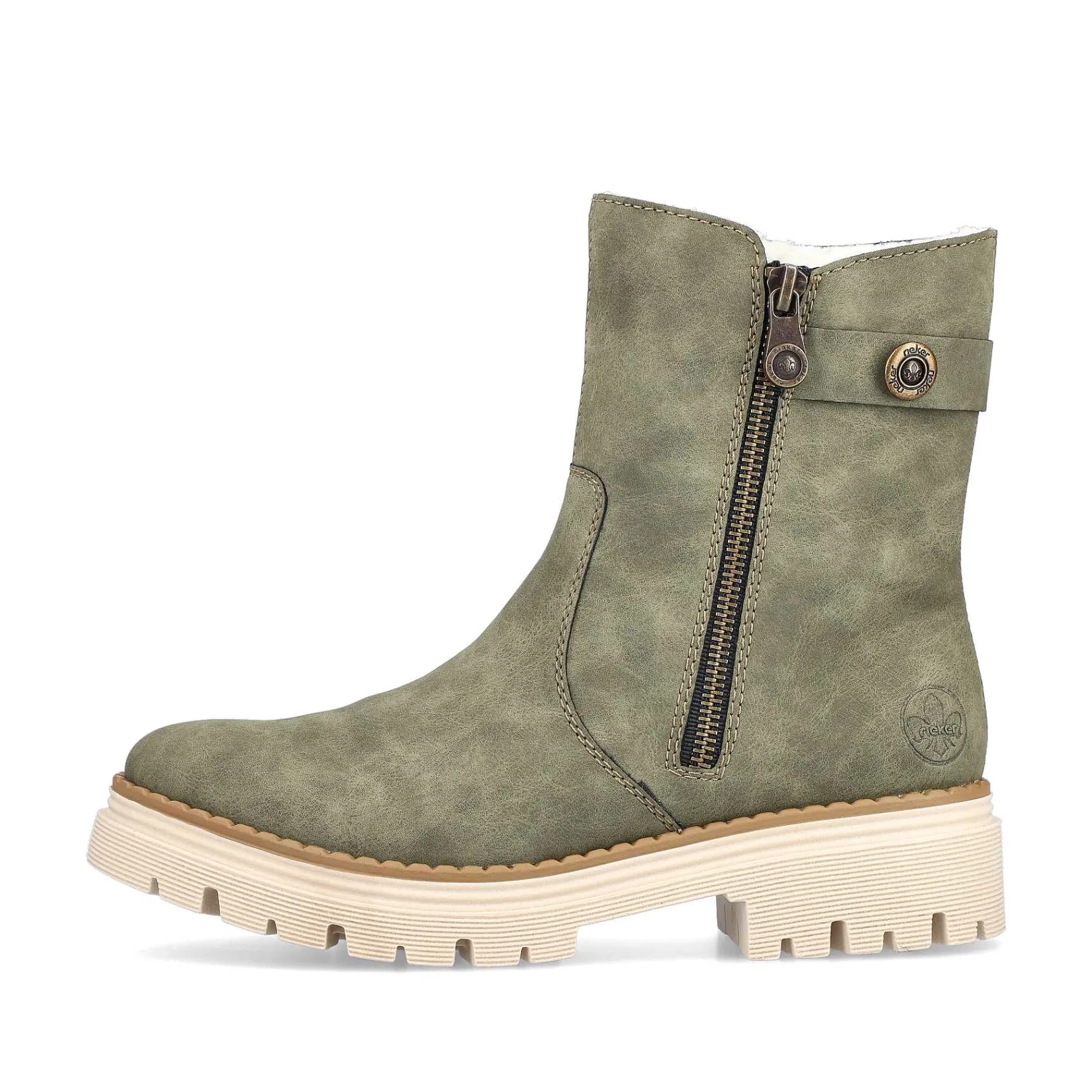 Online Women'S Short Boots Green Gray Ladies Ankle Boots & Boots