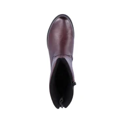 Discount Women'S Short Boots Burgundy Red Ladies Ankle Boots & Boots
