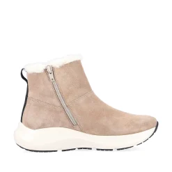 Outlet Women'S Short Boots Sand Beige Ladies Ankle Boots & Boots