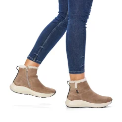 Outlet Women'S Short Boots Sand Beige Ladies Ankle Boots & Boots