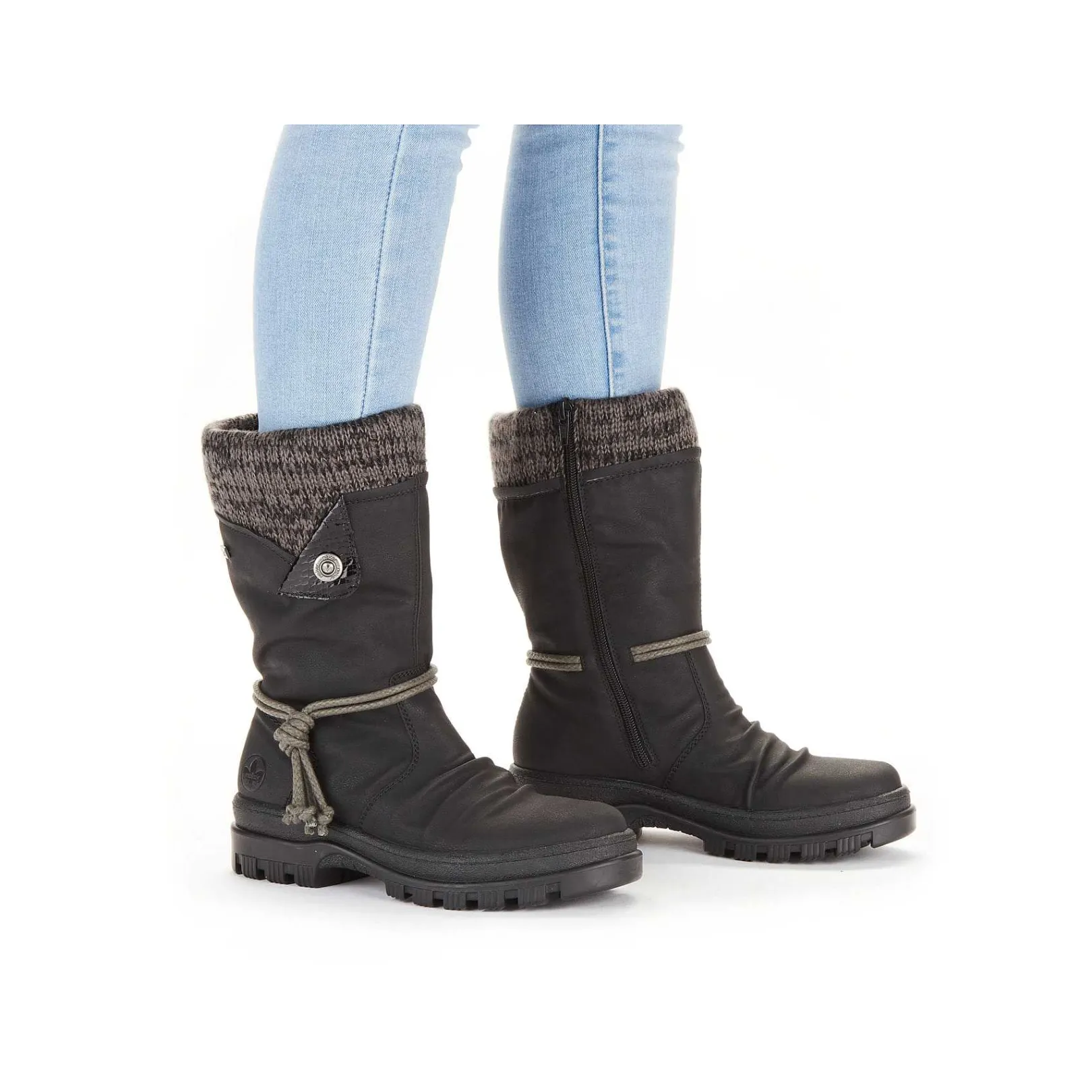 Hot Women'S Short Boots Night Black Ladies Ankle Boots & Boots