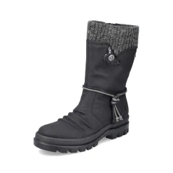 Hot Women'S Short Boots Night Black Ladies Ankle Boots & Boots