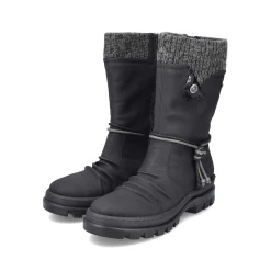 Hot Women'S Short Boots Night Black Ladies Ankle Boots & Boots