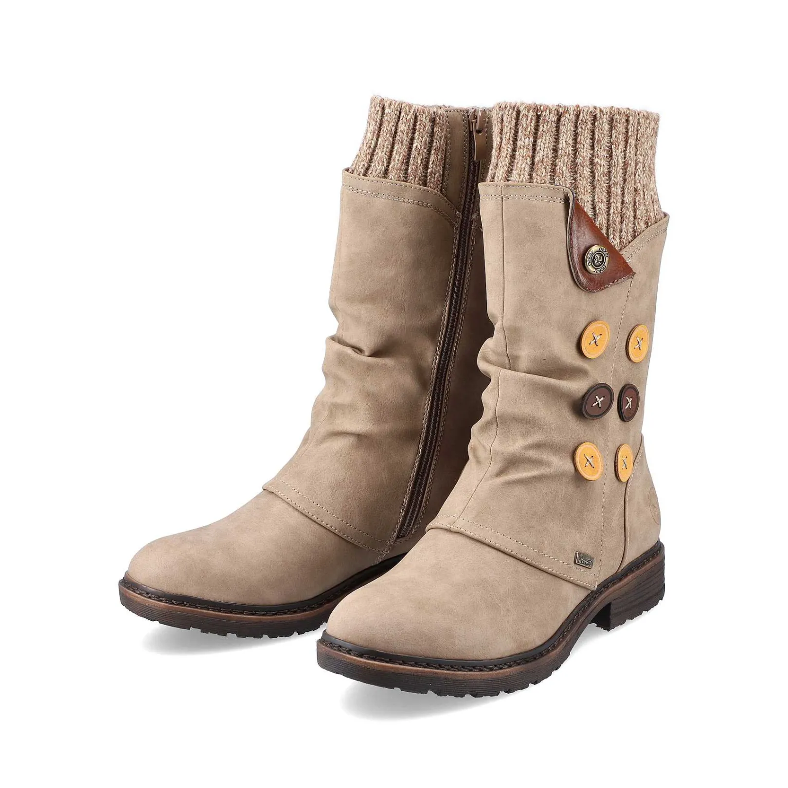 Hot Women'S Short Boots Beige Ladies Ankle Boots & Boots