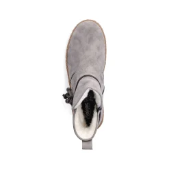 Women'S Short Boots Silver Gray Ladies Ankle Boots & Boots