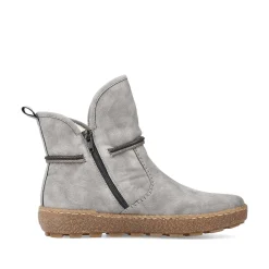 Women'S Short Boots Silver Gray Ladies Ankle Boots & Boots