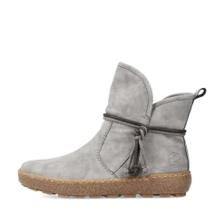 Women'S Short Boots Silver Gray Ladies Ankle Boots & Boots