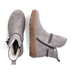 Women'S Short Boots Silver Gray Ladies Ankle Boots & Boots
