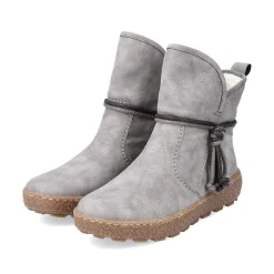 Women'S Short Boots Silver Gray Ladies Ankle Boots & Boots