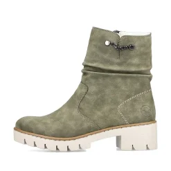 Online Women'S Short Boots Leaf Green Ladies Ankle Boots & Boots
